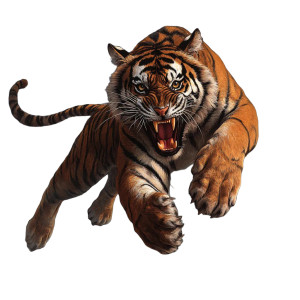 Aggressive Tiger Attack Vinyl Car Decal Sticker – Waterproof & UV-Resistant 8" Aggressive Tiger Attack Vinyl Car Decal Sticker – Waterproof & UV-Resistant 8"