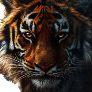 Fantasy Tiger Face Vinyl Car Decal Sticker – Waterproof & UV-Resistant 8" Fantasy Tiger Face Vinyl Car Decal Sticker – Waterproof & UV-Resistant 8"