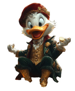 Luxurious Scrooge Mcduck V2 Vinyl Car Decal Sticker – Waterproof & UV-Resistant 8"