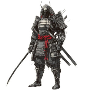 Samurai Luxodon Sketch Vinyl Car Decal Sticker – Waterproof & UV-Resistant 8" Samurai Luxodon Sketch Vinyl Car Decal Sticker – Waterproof & UV-Resistant 8"