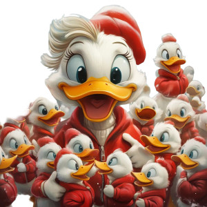 Daisy Duck Family Vinyl Car Decal Sticker – Waterproof & UV-Resistant 8" Daisy Duck Family Vinyl Car Decal Sticker – Waterproof & UV-Resistant 8"