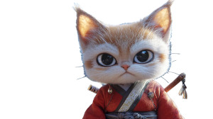 Samurai Cat V24 Vinyl Car Decal Sticker – Waterproof & UV-Resistant 8"