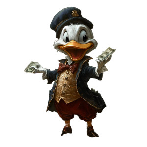 Scrooge Mcman Vinyl Car Decal Sticker – Waterproof & UV-Resistant 8"