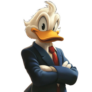 Donald Duck Courtroom Vinyl Car Decal Sticker – Waterproof & UV-Resistant 8"