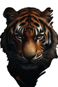 Fierce Tiger Vinyl Car Decal Sticker – Waterproof & UV-Resistant 8" Fierce Tiger Vinyl Car Decal Sticker – Waterproof & UV-Resistant 8"