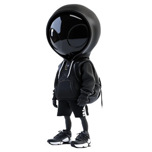 Black Mask Avatar Vinyl Car Decal Sticker – Waterproof & UV-Resistant 8"