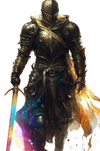 Rainbow Paladin Vinyl Car Decal Sticker – Waterproof & UV-Resistant 8"