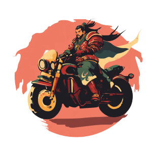 Li Kui Motorcycle Vinyl Car Decal Sticker – Waterproof & UV-Resistant 8"