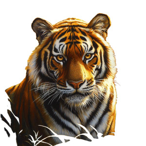 Majestic Tiger V5 Vinyl Car Decal Sticker – Waterproof & UV-Resistant 8" Majestic Tiger V5 Vinyl Car Decal Sticker – Waterproof & UV-Resistant 8"