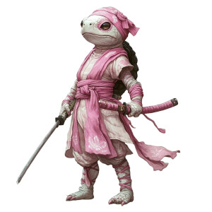 Albino Ninja Turtle Vinyl Car Decal Sticker – Waterproof & UV-Resistant 8"