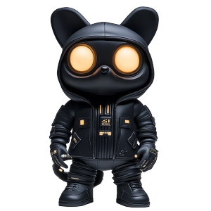 Tech Raccoon Mascot Vinyl Car Decal Sticker – Waterproof & UV-Resistant 8"