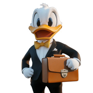 Realistic Donald Duck V2 Vinyl Car Decal Sticker – Waterproof & UV-Resistant 8"