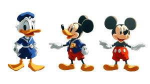 Disney Duck To Mouse Vinyl Car Decal Sticker – Waterproof & UV-Resistant 8"