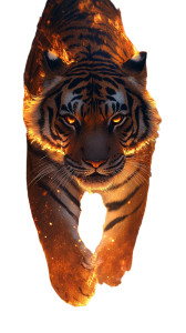 Anime Bengal Tiger Vinyl Car Decal Sticker – Waterproof & UV-Resistant 8" Anime Bengal Tiger Vinyl Car Decal Sticker – Waterproof & UV-Resistant 8"