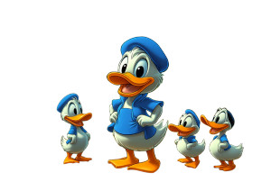 Cartoon Donald Duck V3 Vinyl Car Decal Sticker – Waterproof & UV-Resistant 8"