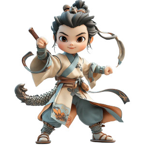 Chinese Dragon Boy Vinyl Car Decal Sticker – Waterproof & UV-Resistant 8"