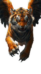 Tiger-Eagle Hybrid V2 Vinyl Car Decal Sticker – Waterproof & UV-Resistant 8"