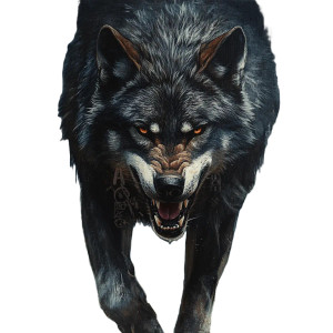 Aggressive Wolf V6 Vinyl Car Decal Sticker – Waterproof & UV-Resistant 8"