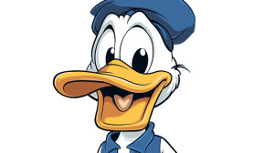 Donald Duck Surprised Vinyl Car Decal Sticker – Waterproof & UV-Resistant 8"