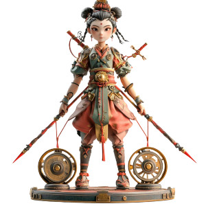 Nezha Mythological Figure Vinyl Car Decal Sticker – Waterproof & UV-Resistant 8" Nezha Mythological Figure Vinyl Car Decal Sticker – Waterproof & UV-Resistant 8"
