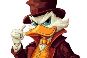 Rich Scrooge Mcduck V3 Vinyl Car Decal Sticker – Waterproof & UV-Resistant 8"