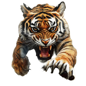 Aggressive Tiger Tattoo Vinyl Car Decal Sticker – Waterproof & UV-Resistant 8" Aggressive Tiger Tattoo Vinyl Car Decal Sticker – Waterproof & UV-Resistant 8"