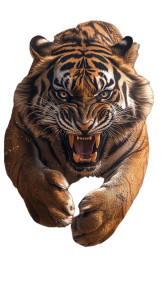 Fierce Running Tiger Vinyl Car Decal Sticker – Waterproof & UV-Resistant 8" Fierce Running Tiger Vinyl Car Decal Sticker – Waterproof & UV-Resistant 8"