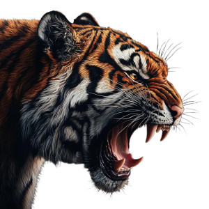 Angry Tiger Tattoo V2 Vinyl Car Decal Sticker – Waterproof & UV-Resistant 8" Angry Tiger Tattoo V2 Vinyl Car Decal Sticker – Waterproof & UV-Resistant 8"