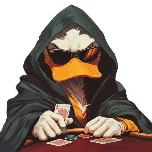 Scrooge Mcduck Poker Vinyl Car Decal Sticker – Waterproof & UV-Resistant 8"