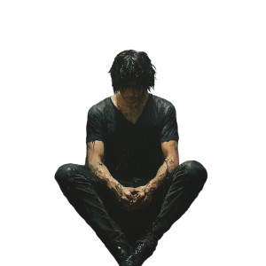 Kneeling Dark Angel V2 Vinyl Car Decal Sticker – Waterproof & UV-Resistant 8"