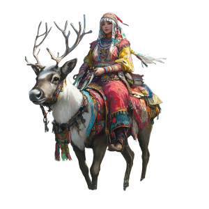 Fantasy Nomad Rider Vinyl Car Decal Sticker – Waterproof & UV-Resistant 8"