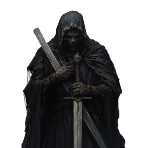 Old Sword Saint Vinyl Car Decal Sticker – Waterproof & UV-Resistant 8"