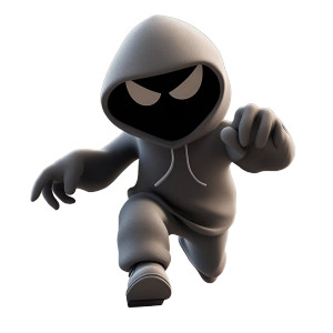 Sneaky Hooded Scammer Vinyl Car Decal Sticker – Waterproof & UV-Resistant 8"