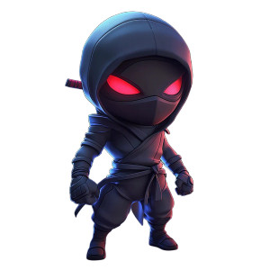 Urban Ninja Fighter Vinyl Car Decal Sticker – Waterproof & UV-Resistant 8"