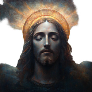 Divine Jesus Christ V2 Vinyl Car Decal Sticker – Waterproof & UV-Resistant 8"