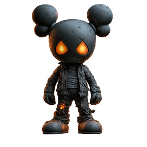 Kaws On Fire Vinyl Car Decal Sticker – Waterproof & UV-Resistant 8" Kaws On Fire Vinyl Car Decal Sticker – Waterproof & UV-Resistant 8"