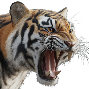 Roaring Tiger V10 Vinyl Car Decal Sticker – Waterproof & UV-Resistant 8"