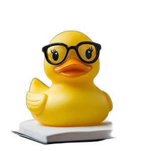 Duck In Office Vinyl Car Decal Sticker – Waterproof & UV-Resistant 8"