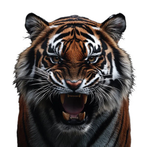 Fierce Tiger Growling Vinyl Car Decal Sticker – Waterproof & UV-Resistant 8" Fierce Tiger Growling Vinyl Car Decal Sticker – Waterproof & UV-Resistant 8"