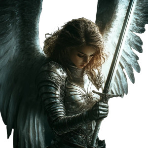 Guardian Angel Warrior V2 Vinyl Car Decal Sticker – Waterproof & UV-Resistant 8" Guardian Angel Warrior V2 Vinyl Car Decal Sticker – Waterproof & UV-Resistant 8"