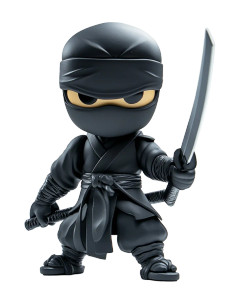 Toy Ninja Vinyl Car Decal Sticker – Waterproof & UV-Resistant 8"