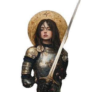 Joan Of Arc V2 Vinyl Car Decal Sticker – Waterproof & UV-Resistant 8"