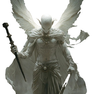 Angelic Light Being Vinyl Car Decal Sticker – Waterproof & UV-Resistant 8"