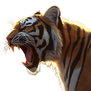 Roaring Tiger V9 Vinyl Car Decal Sticker – Waterproof & UV-Resistant 8" Roaring Tiger V9 Vinyl Car Decal Sticker – Waterproof & UV-Resistant 8"