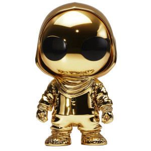 Golden Saudi Figure Vinyl Car Decal Sticker – Waterproof & UV-Resistant 8"