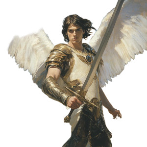 Archangel Michael Victorious V3 Vinyl Car Decal Sticker – Waterproof & UV-Resistant 8"