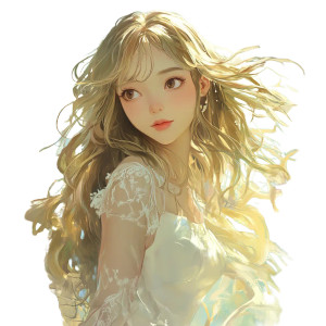 Ethereal Blonde Beauty Vinyl Car Decal Sticker – Waterproof & UV-Resistant 8" Ethereal Blonde Beauty Vinyl Car Decal Sticker – Waterproof & UV-Resistant 8"