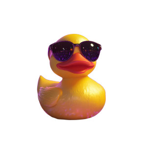 Disco Duck V2 Vinyl Car Decal Sticker – Waterproof & UV-Resistant 8"