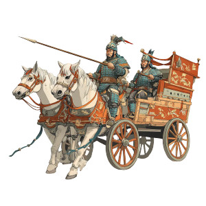 Ancient Chinese Chariot Vinyl Car Decal Sticker – Waterproof & UV-Resistant 8" Ancient Chinese Chariot Vinyl Car Decal Sticker – Waterproof & UV-Resistant 8"