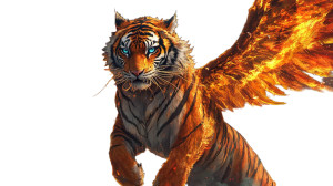 Tiger-Dragon Hybrid V3 Vinyl Car Decal Sticker – Waterproof & UV-Resistant 8"